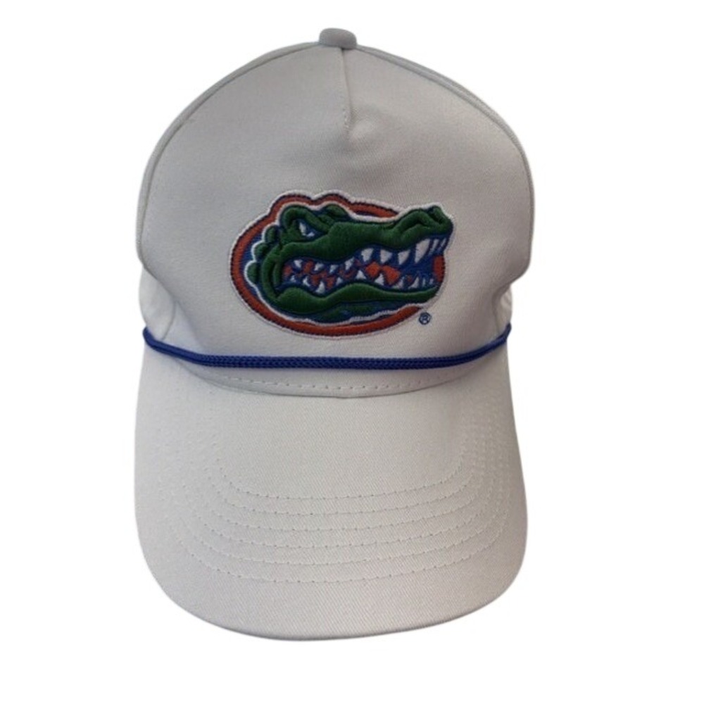 Florida Gators Hat White Gator Boosters Rope Baseball Cap Adjustable Mens - Picture 1 of 4